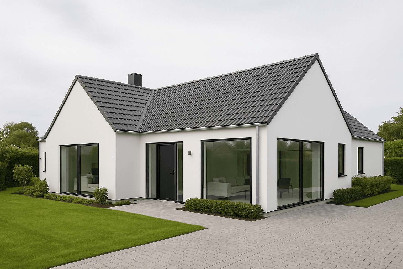 Betontagsten på parcelhus