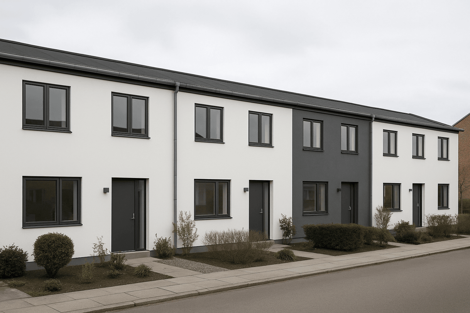 Tagpap på rækkehus